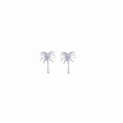 Nalu Jewels Palm Tree Earrings Silver