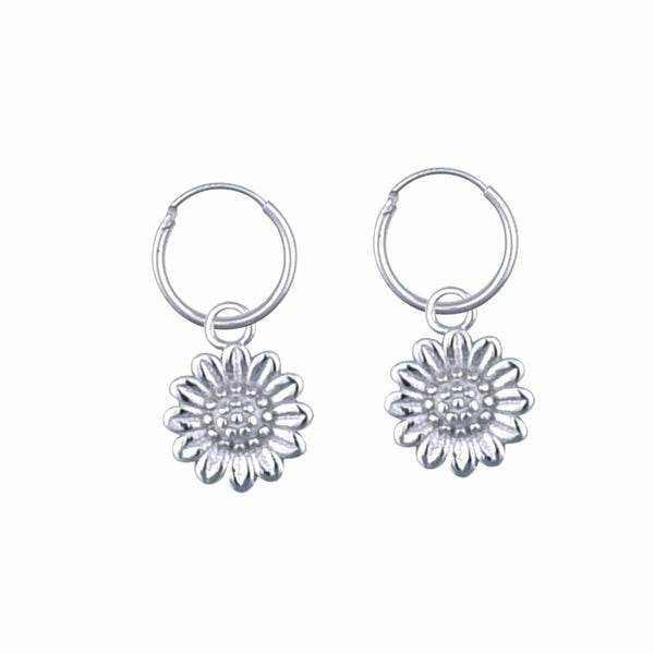 Nalu Jewels Flower Hoop Earrings