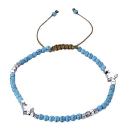 Nalu Jewels Turquoise Summer Star Anklet Adjustable