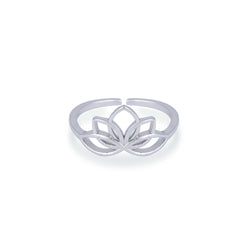 Nalu Jewels Lotus Ring Adjustable