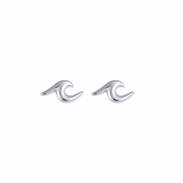 Nalu Jewels Wave Earrings Silver