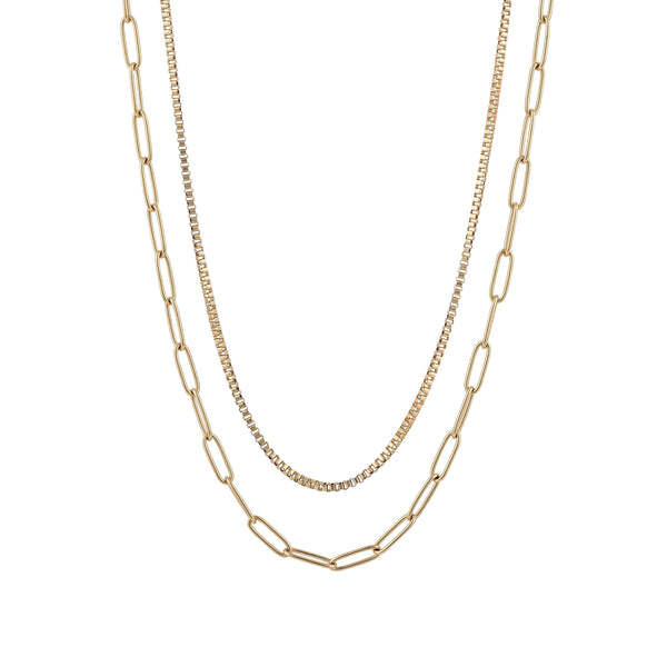 Nalu Jewels Gold Chain Layer Necklace