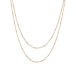 Nalu Jewels Gold Bead Layer Necklace