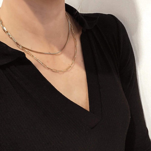 Nalu Jewels Gold Chain Layer Necklace