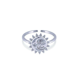 Nalu Jewels Sun and Moon Ring Adjustable