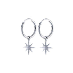 Nalu Jewels North Star Hoop Earrings