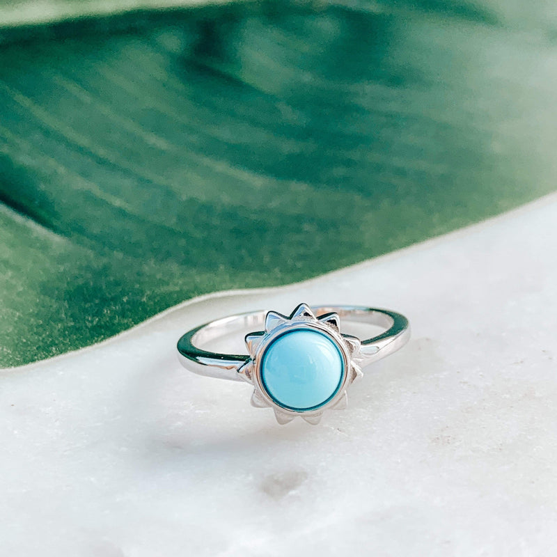 Nalu Jewels Turquoise Star Ring Adjustable